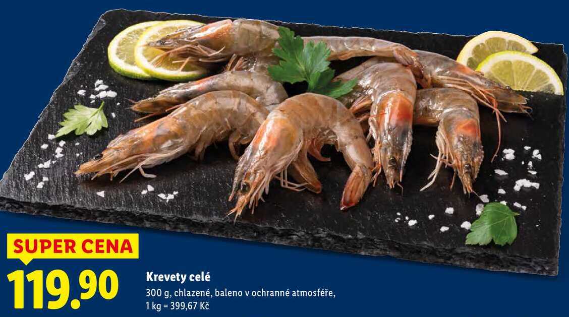 Krevety celé, 300 g