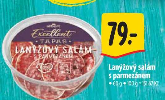  Lanýžový salám s parmezánem 60 g 