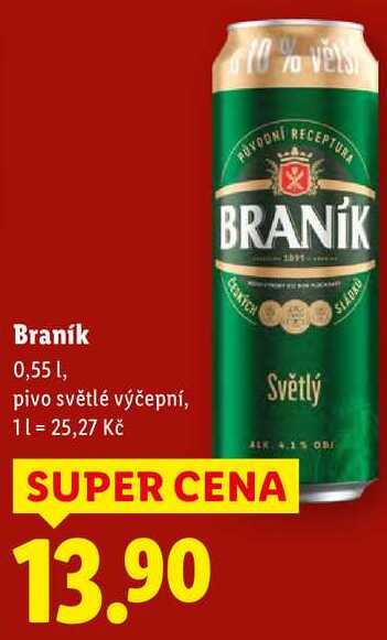 Braník, 0,55 l