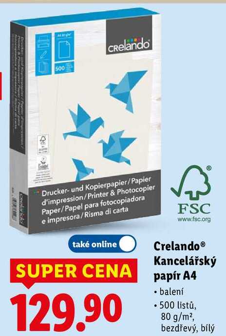 Crelando Kancelářský papír A4