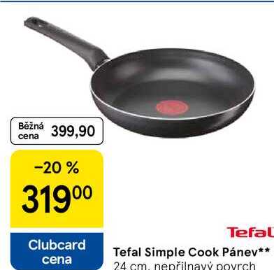 Tefal Tefal Simple Cook Pánev, 24 cm, nepřilnavý povrch