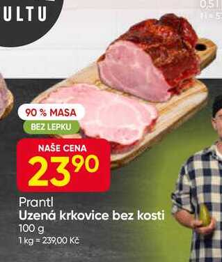 Uzená krkovice bez kosti 100 g