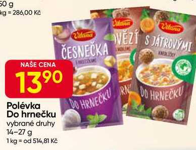 Vitana Polévka Do hrnečku vybrané druhy 14-27 g