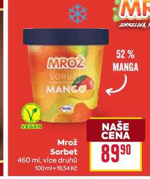 Mrož Sorbet 460 ml