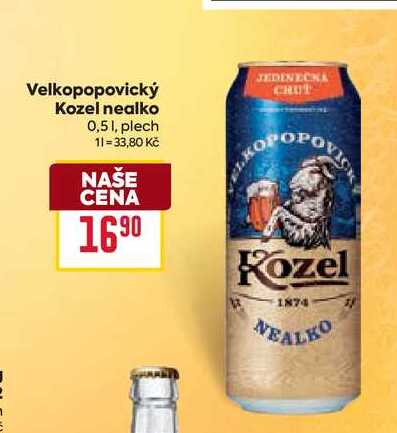 Velkopopovický Kozel nealko 0,51, plech