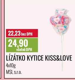 LÍZÁTKO KYTICE KISS&LOVE 4x10g