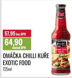 OMÁČKA CHILLI KUŘE EXOTIC FOOD 725ml