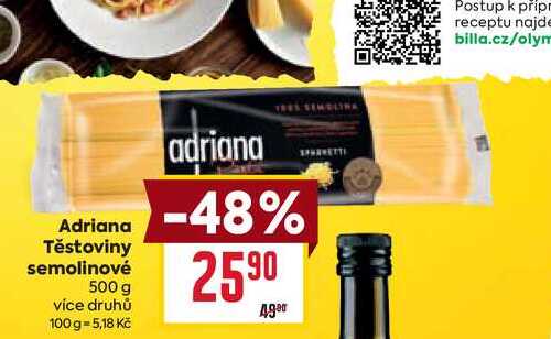 Adriana Těstoviny semolinové 500 g