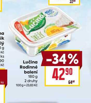 Lučina Rodinné balení 180 g 