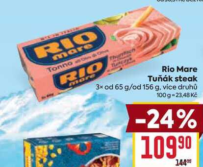 Rio Mare Tuňák steak 3x od 65 g/od 156 g