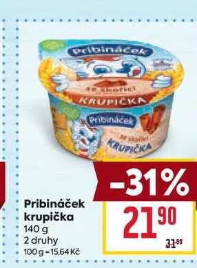 Pribináček krupička 140 g