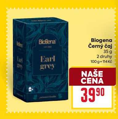 Biogena Černý čaj Earl grey 35 g