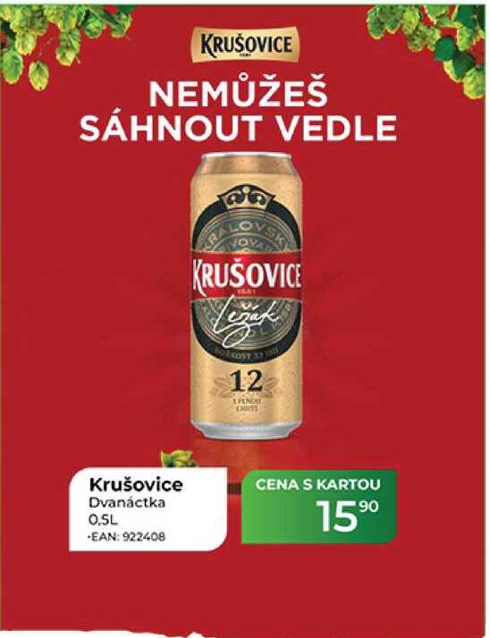 Krušovice Dvanáctka 0,5L   v akci