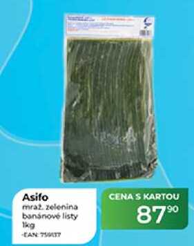 Asifo mraz. zelenina banánové listy 1 kg