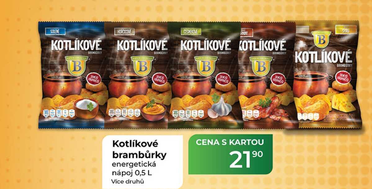 Kotlíkové brambůrky energetická nápoj 0,5 L 