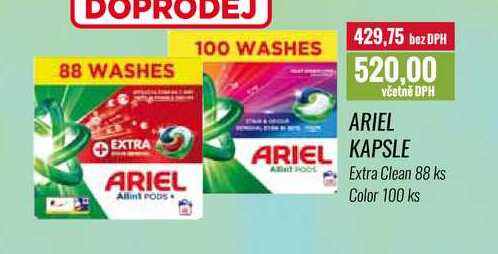 ARIEL KAPSLE Extra Clean 88 ks, Color 100 ks 
