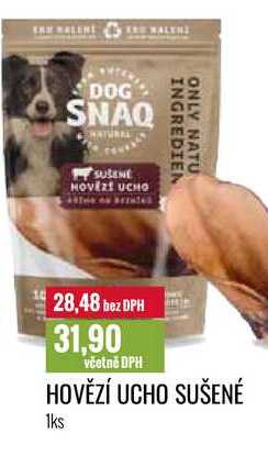 HOVĚZÍ UCHO SUŠENÉ 1ks 