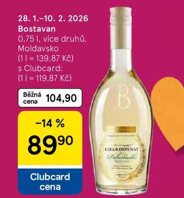 Bostavan, 0.75 l, více druhů, Moldavsko 