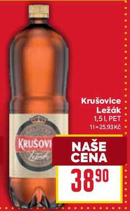 Krušovice Ležák 1,51, PET