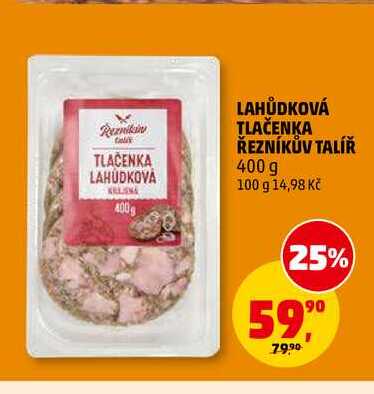 LAHŮDKOVÁ TLAČENKA ŘEZNÍKŮV TALÍŘ, 100 g 