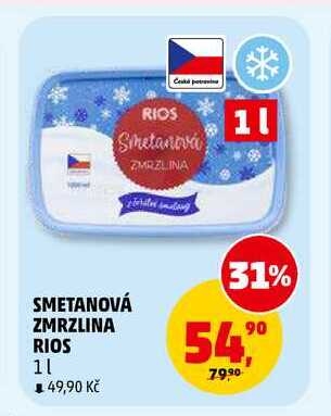 SMETANOVÁ ZMRZLINA RIOS, 1 l