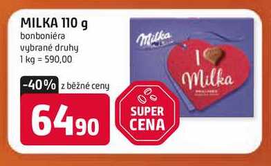 MILKA 110 g bonboniéra vybrané druhy