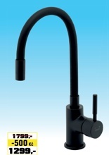 BATERIE STOJÁNKOVÁ DŘEZOVÁ FERRO FLEXI ČERNÁ