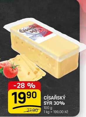 CÍSAŘSKÝ SÝR 30% 100 g 