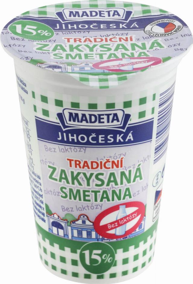 Madeta Tradiční zakysaná smetana bez laktózy
