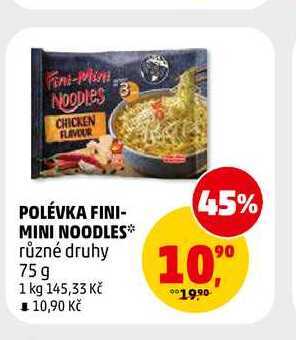POLÉVKA FINI-MINI NOODLES, 75 g