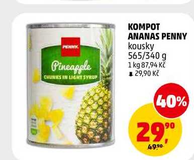 KOMPOT ANANAS PENNY, 565 g
