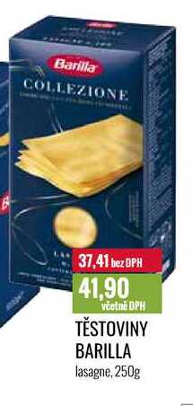 TĚSTOVINY BARILLA lasagne, 250g 
