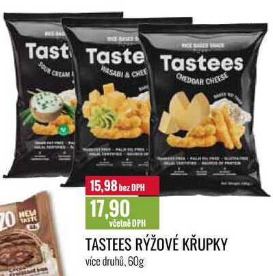TASTEES RÝŽOVÉ KŘUPKY 60g 