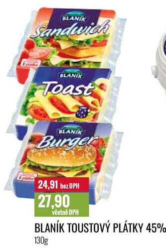 BLANÍK TOUSTOVÝ PLÁTKY 45% 130g 