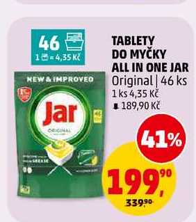 ORIGINAL TABLETY DO MYČKY ALL IN ONE JAR Original, 46 ks 