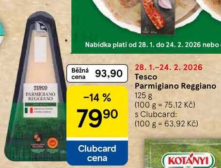 Tesco Parmigiano Reggiano, 125 g   
