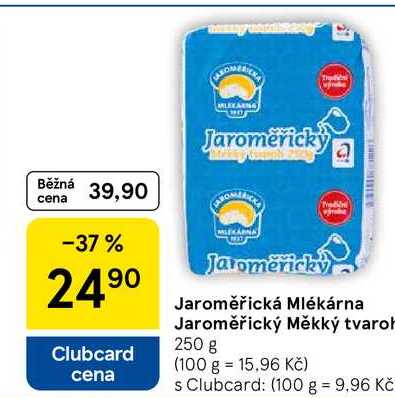 Jaroměřická Mlékárna Jaroměřický Měkký tvaroh, 250 g