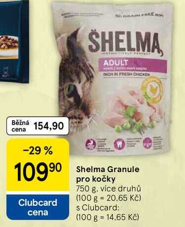 Shelma Granule pro kočky, 750 g, více druhů  