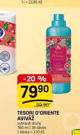 TESORI D'ORIENTE AVIVÁŽ vybrané druhy 760 ml 