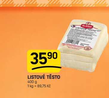 LISTOVÉ TĚSTO 400 g  