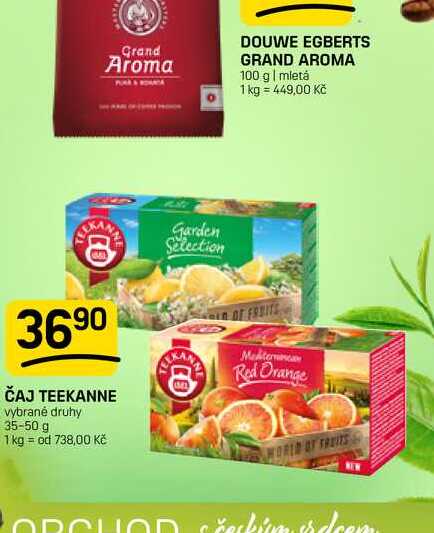 ČAJ TEEKANNE vybrané druhy 35-50 g