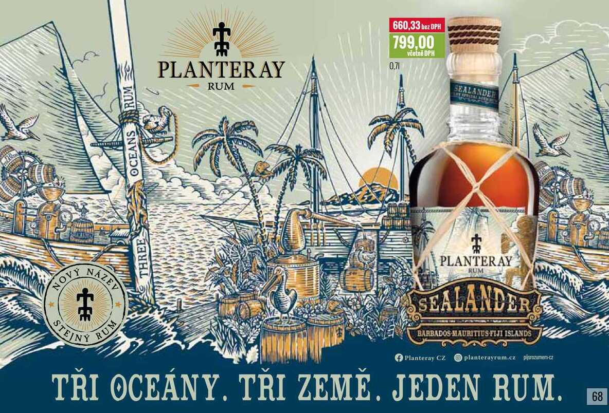 PLANTERAY RUM SEALANDER 0,7l