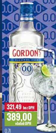 Gordon's London Dry Gin alkohol free 0,7l