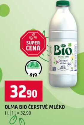 OLMA BIO ČERSTVÉ MLÉKO 1l