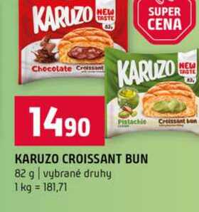 KARUZO CROISSANT BUN 82 g vybrané druhy 