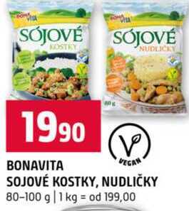 BONAVITA VEGAN SOJOVÉ KOSTKY, NUDLIČKY 80-100 g