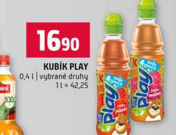 KUBÍK PLAY 0,4l vybrané druhy