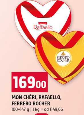 MON CHÉRI, RAFAELLO, FERRERO ROCHER 100-147 g 