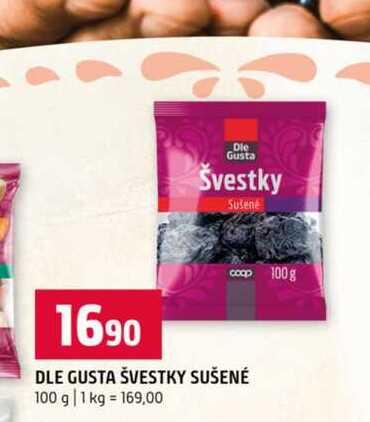 DLE GUSTA ŠVESTKY SUŠENÉ 100 g