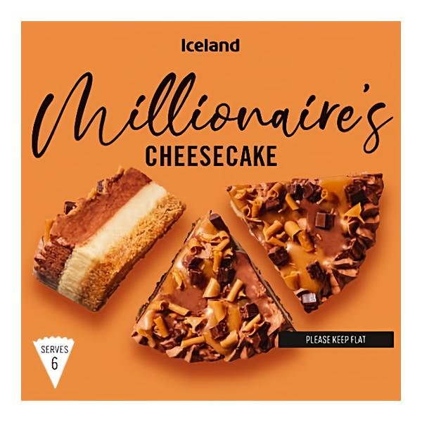 Iceland Pečený karamelový cheesecake zdobený čokoládovým krémem